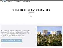 Tablet Screenshot of oglerealestateservices.com